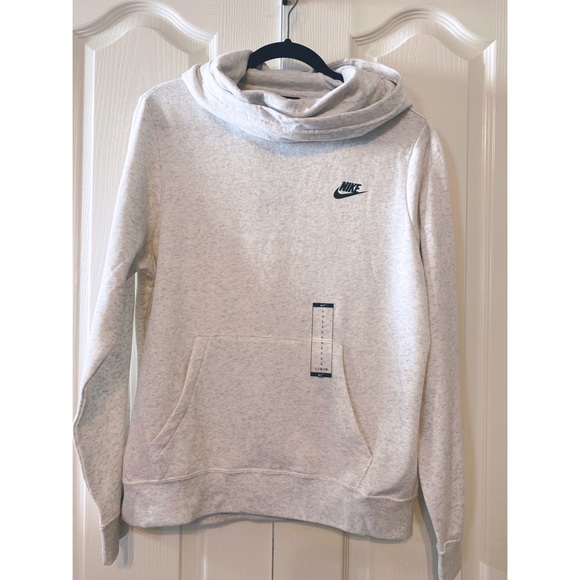 Nike Tops - Woman’s Nike Sport wear  Funnel Neck Hoodie size L